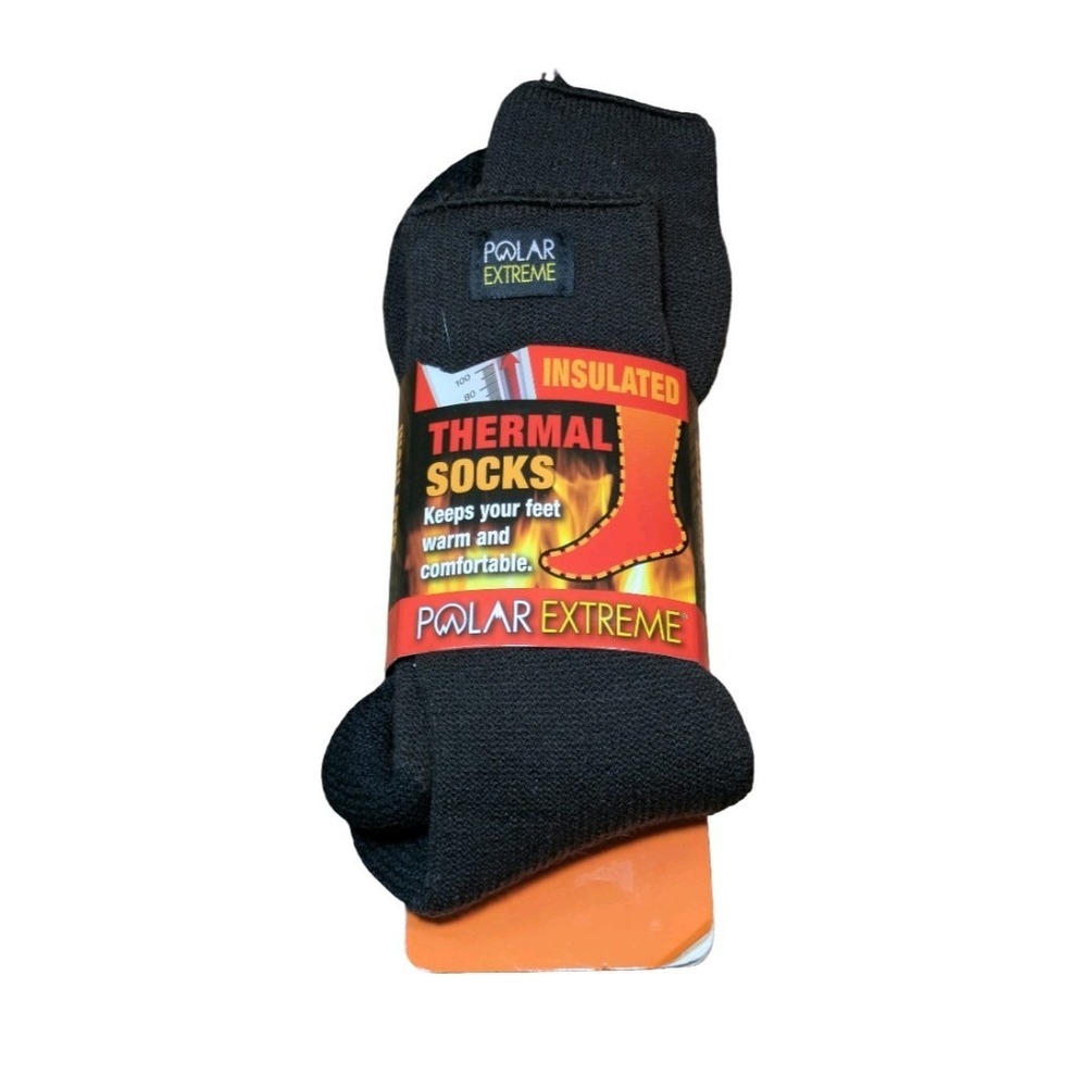 1 Pair Polar Extreme Men's  insulated thermal socks for extreme cold.